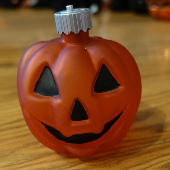 8 Bethany Lowe Glass Jack o Lantern Halloween LED Ornaments - Picture 3 of 5